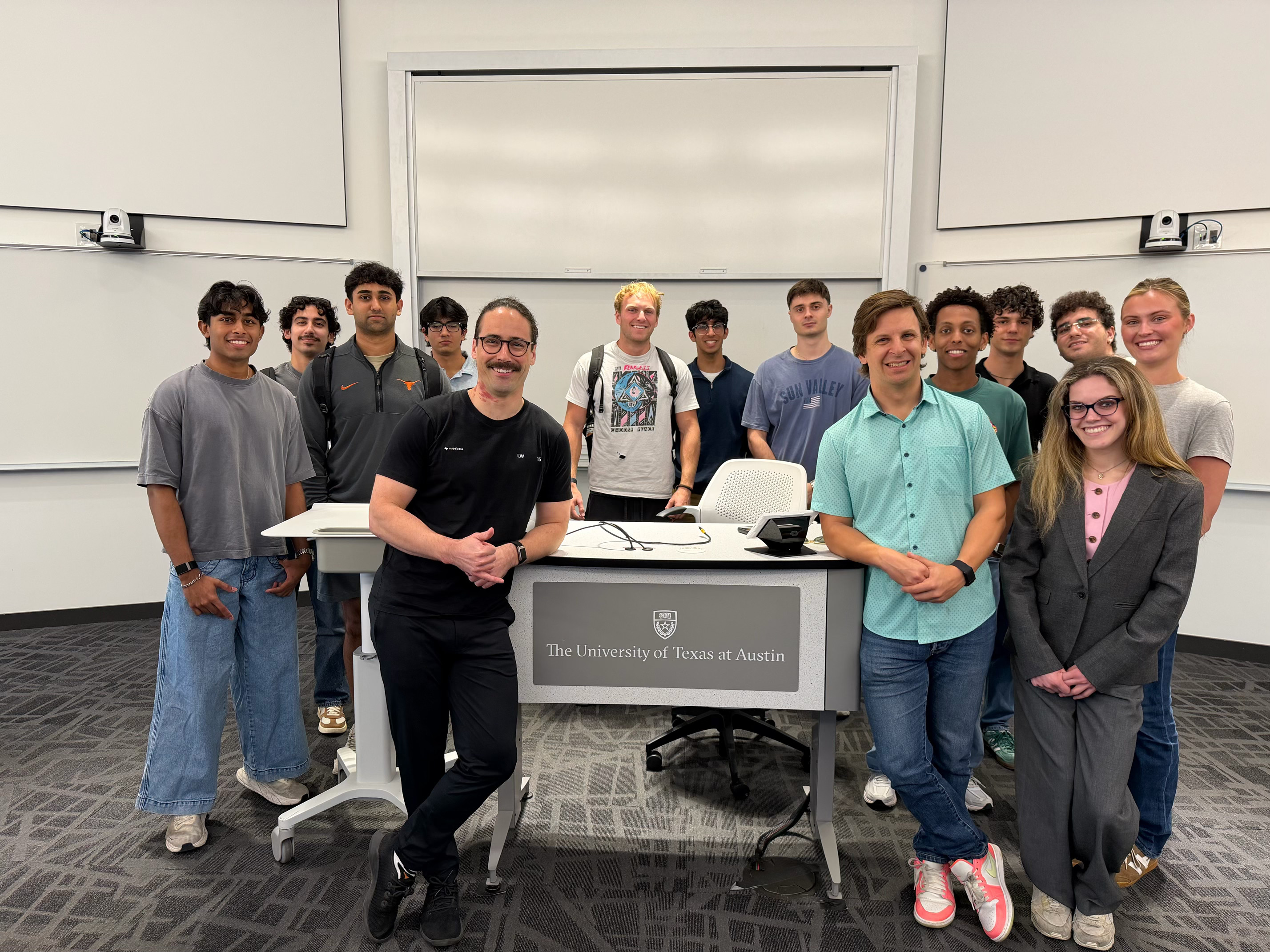 Andy Keil with Moontower Society students